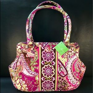 New Vera Bradley Frame Bag Very Berry Paisley